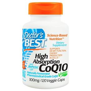 Doctor`S Best High Absorption Coq10 With Bioperine - 100 Mg - 120 Veggie Caps