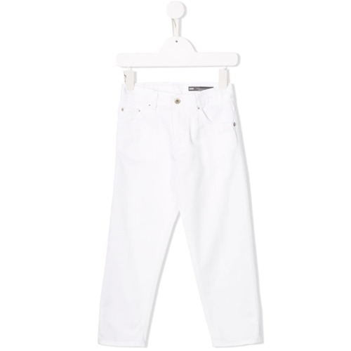 Dondup Kids Calça Jeans Reta - Branco