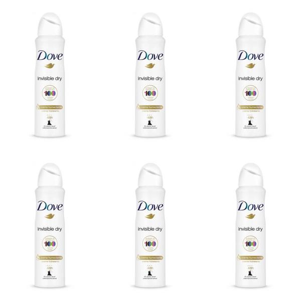 Dove Invisible Dry Desodorante Aerosol 89g (Kit C/06)