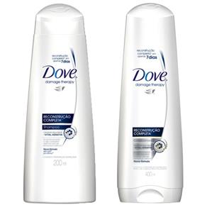 Dove Reconstrução Completa Kit Shampoo 400Ml + Condicionador 400Ml