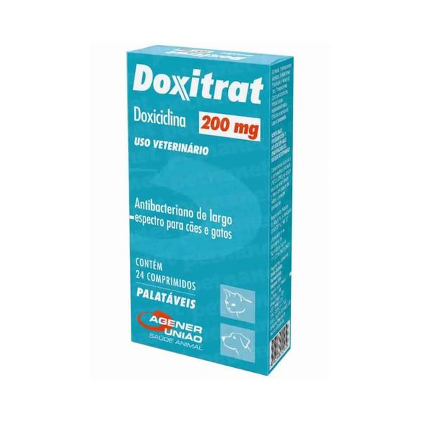 Doxitrat 200 Mg 24 Comprimidos Antibiotico Agener