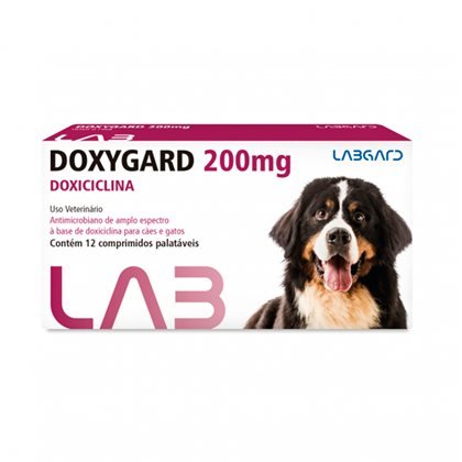 Tudo sobre 'Doxygard 200 Mg Antimicrobiano para Cães e Gatos Labgard 12 Comprimidos'