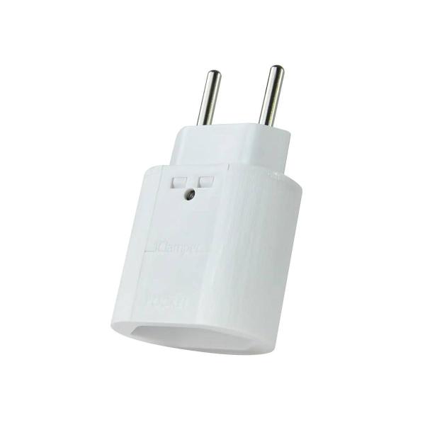 DPS IClamper Pocket 2 Pinos 10A Proteção Contra Surtos Elétricos Clamper Portátil Branco