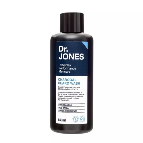 Dr Jones Charcoal Shampoo para Barba 140ml