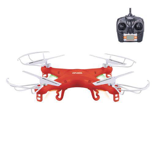 Drone Explorer Art Brink 2,4g 4 Canais 360º S/ Camera Vermelho