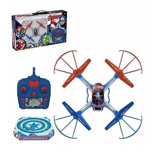 Tudo sobre 'Drone Quadricoptero Capitao America Giro 360 Controle Remoto Infantil Brinquedo'