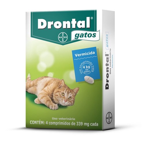 Drontal para Gatos com 4 Comprimidos - 4 Comprimidos
