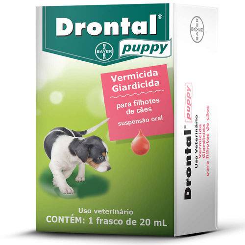 Drontal Puppy 20ml Vermicida para Filhotes de Cães - Bayer