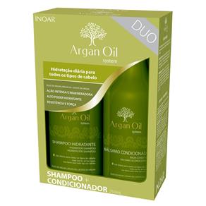 Duo Argan Oil System Inoar - Kit Shampoo + Condicionador Kit - 250ml + 250ml