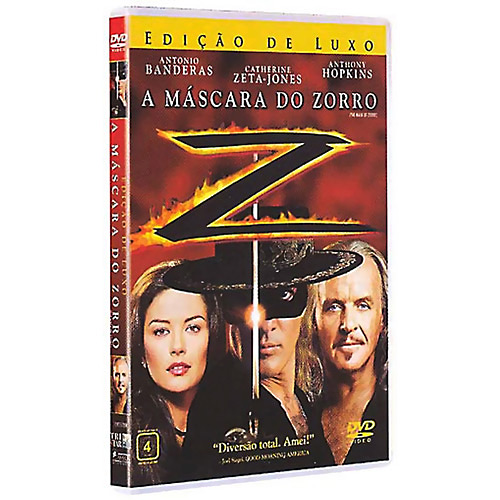 DVD a Máscara do Zorró - Edição de Luxo