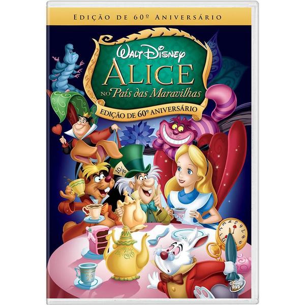 DVD Alice no País das Maravilhas - Edição de 60º Aniversário - Disney