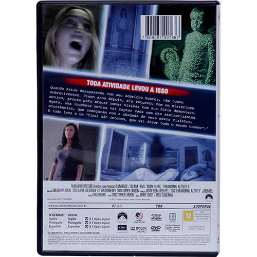 DVD - Atividade Paranormal 4