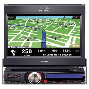 DVD Automotivo / GPS Multilaser Explorer 7.0”com TV Digital, USB, Auxiliar P2 e Controle Remoto