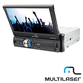 DVD Automotivo Multilaser C/ TV Digital GPS e Tela LCD 7? Retrátil