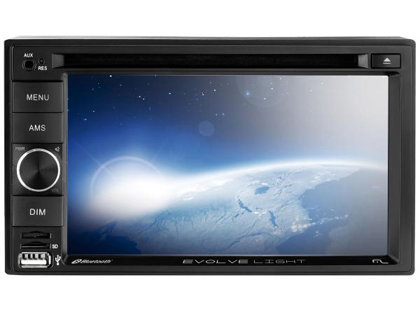DVD Automotivo Multilaser Evolve Light - com Bluetooth LCD 6,2” Touch 200W USB SD Auxilia