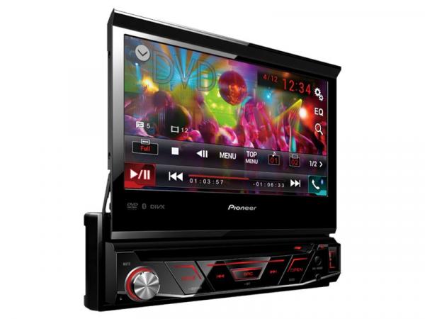 DVD Automotivo Pioneer AVH-4880BT - LCD 7” Retrátil Touch Bluetooth 23 Watts RMS