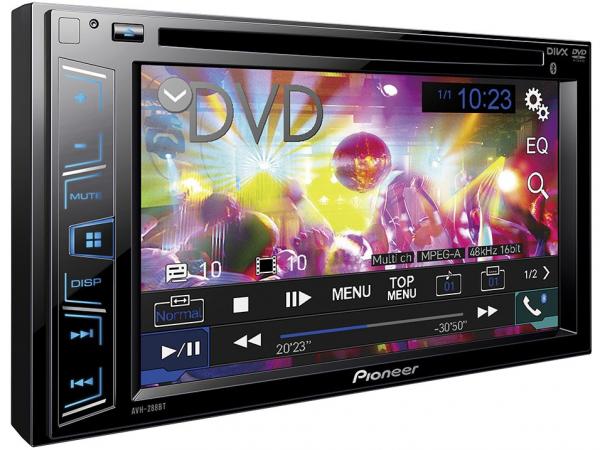 DVD Automotivo Pioneer AVH-288BT Tela 6,2" - Bluetooth 92 Watts RMS Entradas para Câmera de Ré