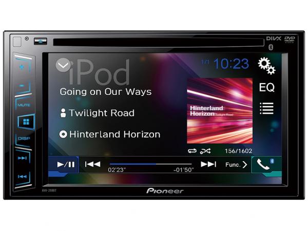 DVD Automotivo Pioneer AVH-298BT com Bluetooth - Tela LCD 6.2” Touch 23W RMS