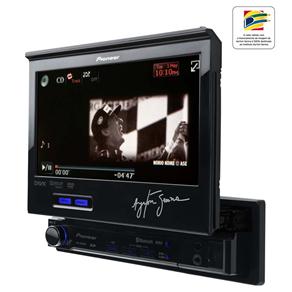 DVD Automotivo Pioneer AVH-P6380BT C/ Tela 7", Entrada Auxiliar Frontal, USB, Slot P/ Cartão, Bluetooth e Interface C/ IPod e IPhone