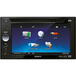 DVD Automotivo Sony XAV-W63 com Tela Touchscreen 6.1", Entradas Frontais USB e Auxiliar e Controla IPod/iPhone