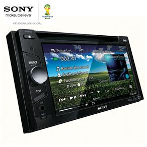 DVD Automotivo Sony XAV-W63 com Tela Touchscreen 6.1", Entradas Frontais USB e Auxiliar e Controla IPod/iPHone