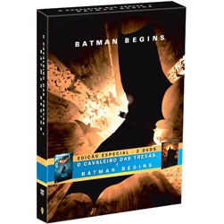 Tudo sobre 'DVD Batman: o Cavaleiro das Trevas + DVD Batman Begins'