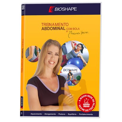 DVD Bioshape C/ Exercícios na Bola P/ Abdominais