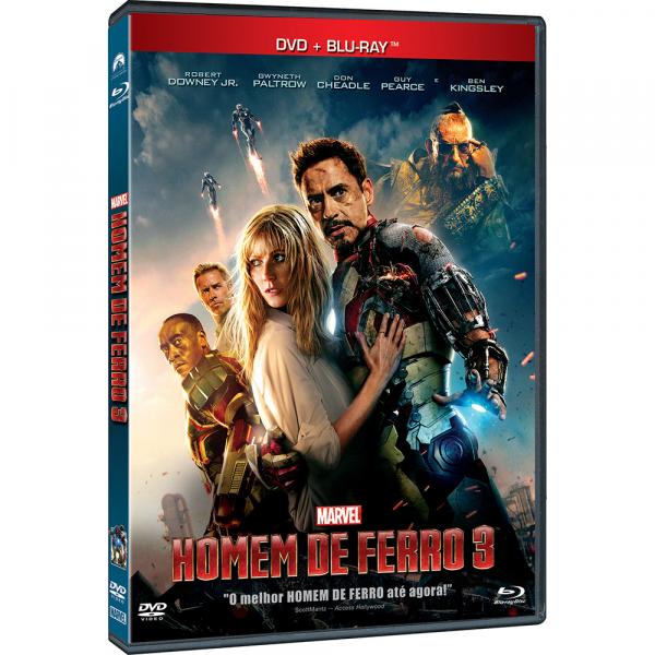 DVD + Blu-Ray - Homem de Ferro 3 - Sonopress