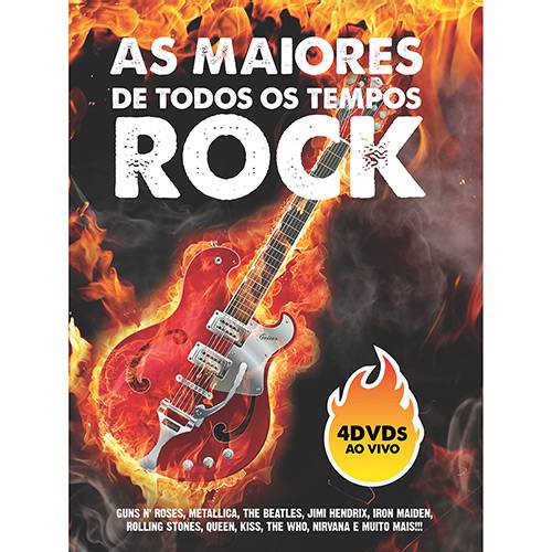 DVD - Box - os Maiores de Todos os Tempos: Rock - ao Vivo (4 DVDs)