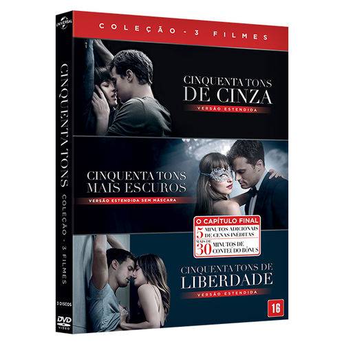 DVD - Coleção Cinquenta Tons 3 Filmes