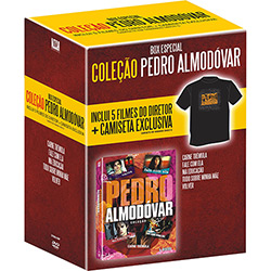 Tudo sobre 'DVD - Coleção Pedro Almodóvar (5 Discos) + 1 Camiseta'