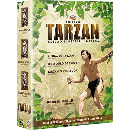 DVD - Coleção Tarzan - Edição Especial Limitada (3 Discos)