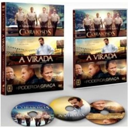 DVD Corajosos + a Virada + o Poder da Graça (3 DVDs)