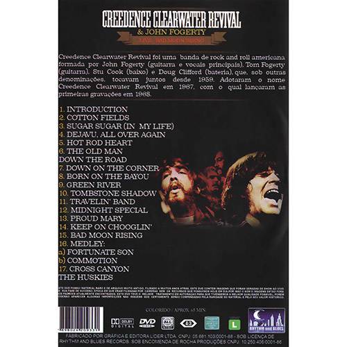 DVD Creedence Clearwater Revival & John Forgety: Live - Bad Moon Rising