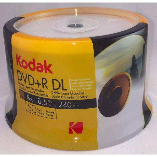 DVD Dl 8,5 Gb Kodak Printable (Umedisc)