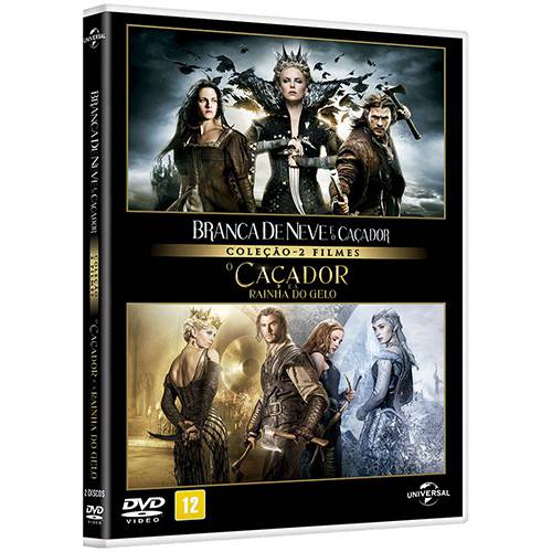 DVD Duplo Branca de Neve e o Caçador + o Caçador e a Rainha do Gelo