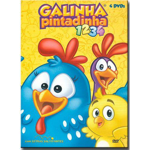 Dvd Galinha Pintadinha - Kit - 1 ao 4