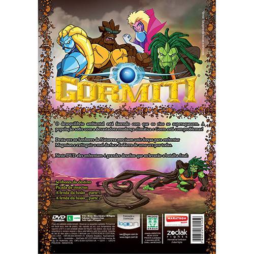 DVD Gormiti - o Desafio Final + Brinde Tatoo