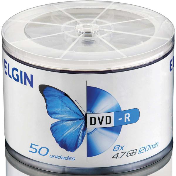 DVD Gravavel DVD-R 4,7GB/120MIN/16X (7897013526404) - Elgin