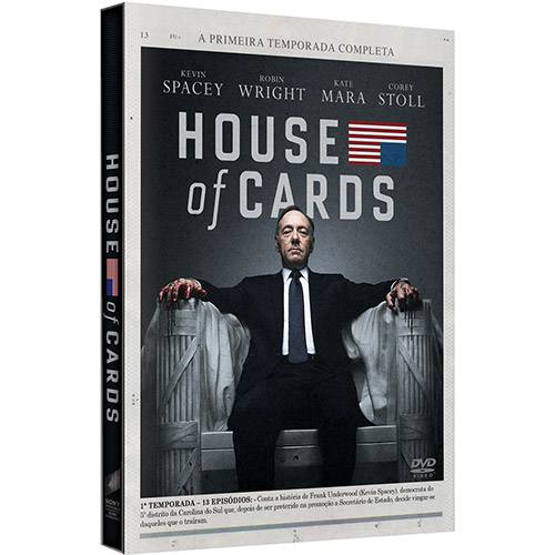 DVD - House Of Cards - 1ª Temporada Completa (4 Discos)