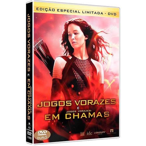 DVD - Jogos Vorazes e Jogos Vorazes: em Chamas (DVD Duplo)
