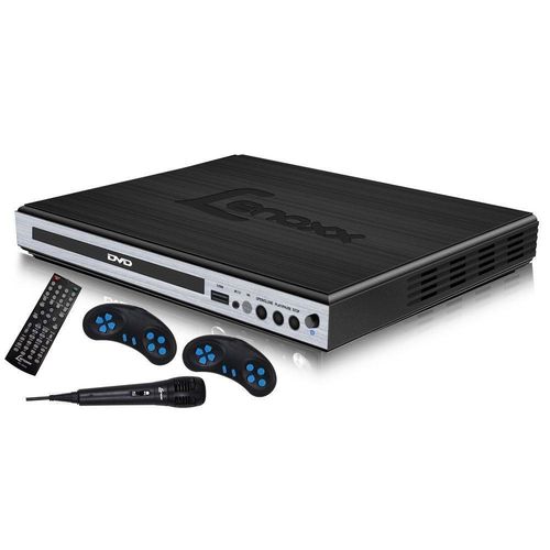 DVD Lenoxx Game com Karaokê USB DK-420 Preto/Prata - Bivolt
