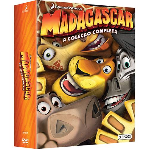 DVD Madagascar - a Coleção Completa (3 DVDs)