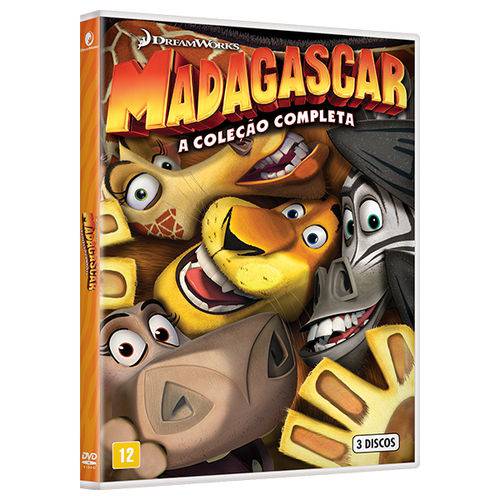 DVD - Madagascar Coleção Completa (3 Filmes)