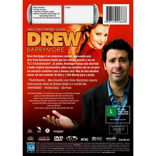 Tudo sobre 'DVD Meu Encontro com Drew Barrymore'