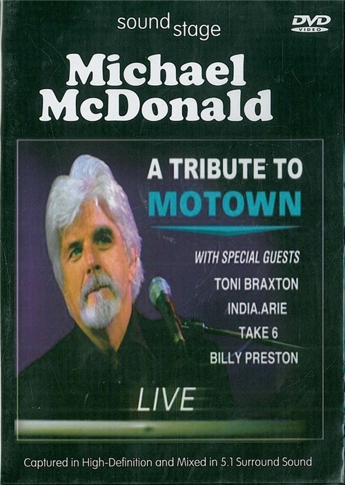 Dvd - Michael Mcdonald Tributo To Motown Live
