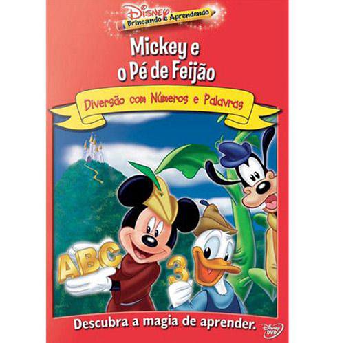 Tudo sobre 'DVD Mickey e o Pé de Feijão - Diversão com Números e Palavras'
