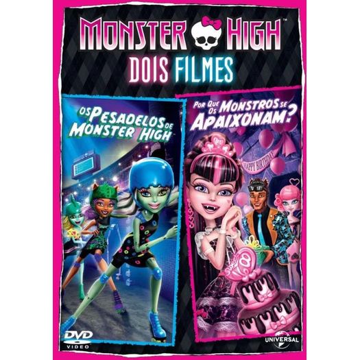 DVD Monster High - os Pesadelos de Monster High + por que os Monstros se Apaixonam?