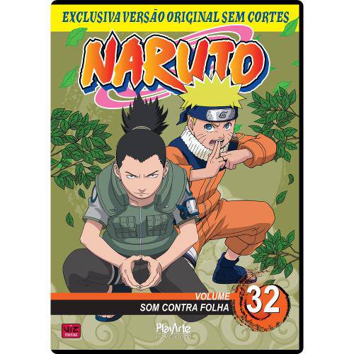 Dvd Naruto Vol. 32 - Som Contra Folha
