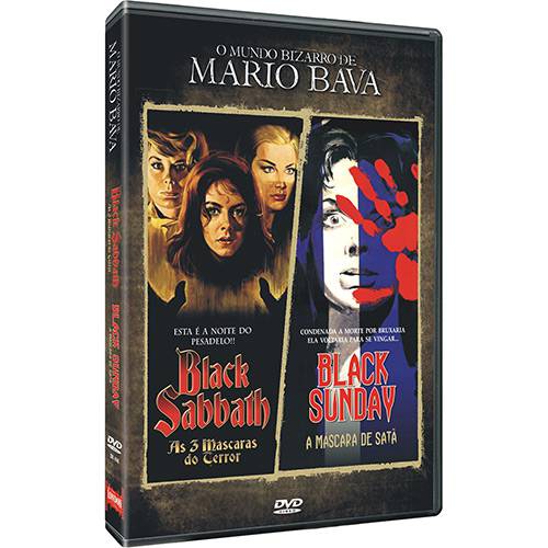 Tudo sobre 'DVD o Mundo Bizarro de Mario Bava: as Três Máscaras do Terror + a Máscara de Satã (Duplo)'